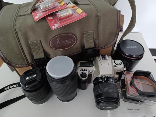 Nikon F60 met toebehoren, Audio, Tv en Foto, Fotocamera's Analoog, Zo goed als nieuw, Spiegelreflex, Nikon, Ophalen