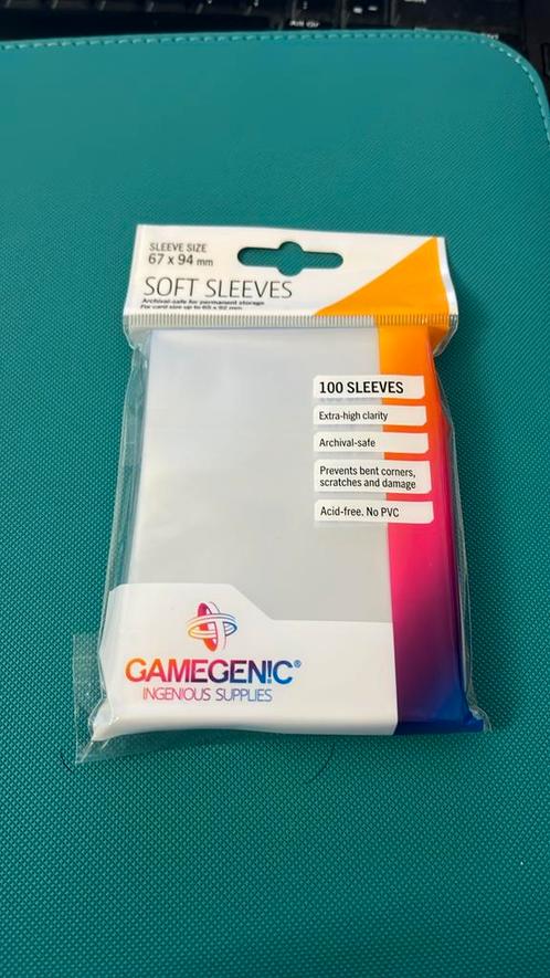 x8 GameGenic Soft Sleeves, Hobby en Vrije tijd, Verzamelkaartspellen | Overige, Nieuw, Overige typen, Foil, Ophalen of Verzenden