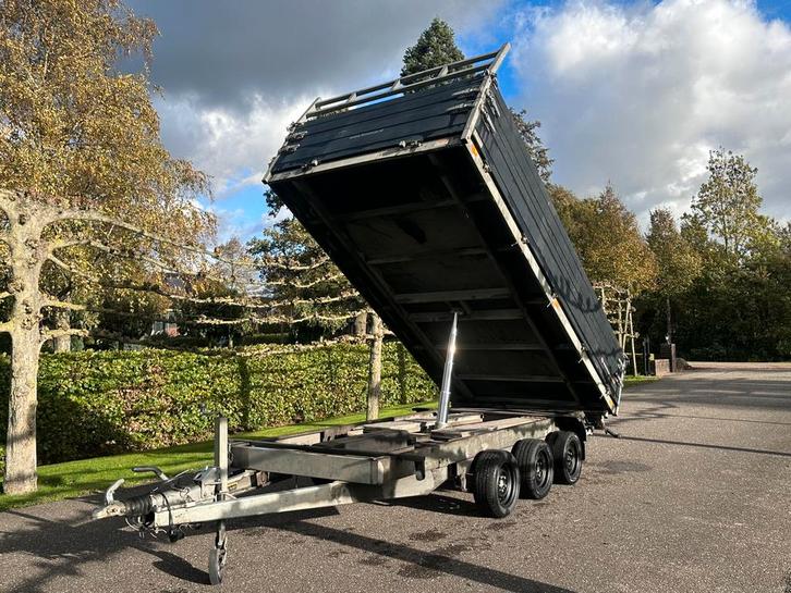 Zeer nette saris kipper 3-asser 4x2m, Auto diversen, Aanhangers en Bagagewagens, Zo goed als nieuw, Ophalen