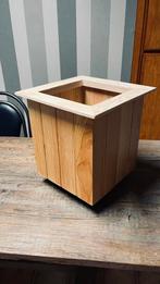 Bloembak hout, Ophalen, Nieuw, Vierkant, Hout
