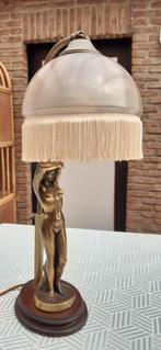 Bronzen lampadaire, Huis en Inrichting, Lampen | Tafellampen, Ophalen, Gebruikt, Klassiek, Minder dan 50 cm