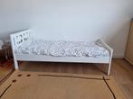 Peuterbed met lattenbodem, wit, 70x160 cm, Ophalen, Gebruikt, 70 tot 85 cm, Lattenbodem