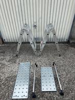Alluminium plooiladder, Doe-het-zelf en Bouw, Ladders en Trappen, Ophalen, Zo goed als nieuw