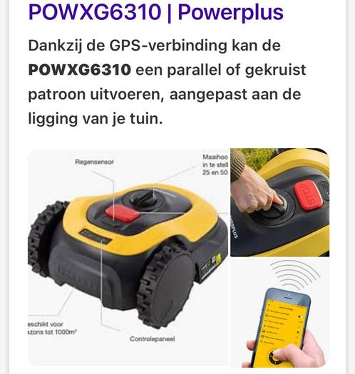 Grasrobotmaaier pow xg6310, Tuin en Terras, Robotmaaiers, Zo goed als nieuw, Ophalen