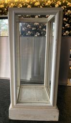 Houten vitrine/windlicht, Ophalen