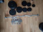 Benchpress, aanpasbare bank + dumbbells met gewichten, Ophalen, Gebruikt, Benen, Overige typen