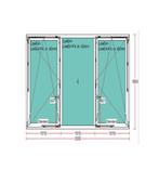 Raam 3m x 1.8m kommerling 2 stuk 3 dubbel beglazing, Ophalen, Zo goed als nieuw