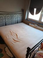 Dubbel bed 180x200 in goede staat., Huis en Inrichting, Slaapkamer | Bedden, Ophalen, Zo goed als nieuw, Metaal