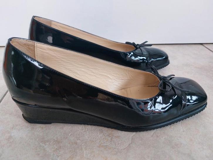 Ballerina's pumps sleehak damesschoenen 39 lakleer lack lake, Kleding | Dames, Schoenen, Zo goed als nieuw, Ballerina's, Zwart