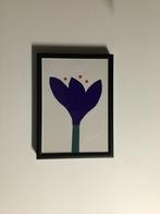 Ingelijste bloemenprint, Ophalen of Verzenden, Zo goed als nieuw