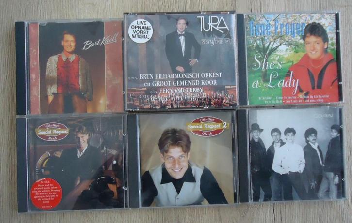 Lot 3 met 6 CD's "Gunther Neefs, Will Tura, Bart Kaél,, Cd's en Dvd's, Cd's | Nederlandstalig, Zo goed als nieuw, Overige genres