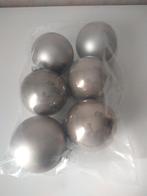 6 GROTE kerstballen licht grijs, Sport en Fitness, Bowlen, Ophalen
