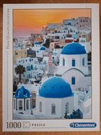 Clementoni puzzel Santorini - 1000 stuks, Hobby en Vrije tijd, Ophalen of Verzenden, Zo goed als nieuw
