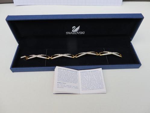 Swarovski armband goudkleurig, Bijoux, Sacs & Beauté, Bracelets, Neuf, Autres matériaux, Avec cristal, Enlèvement ou Envoi