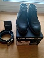 Floris van Bommel schoenen + bijpassende riem (origineel), Kleding | Heren, Schoenen, Verzenden, Zwart, Overige typen, Floris van Bommel