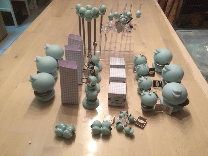Eendje design duck lichtblauw van BB collectie UITVERKOOP, Kinderen en Baby's, Kraamcadeaus en Geboorteborden, Nieuw, Kraamcadeau