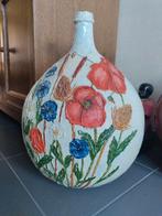 Beschilderde Bolle gistfles, Ophalen