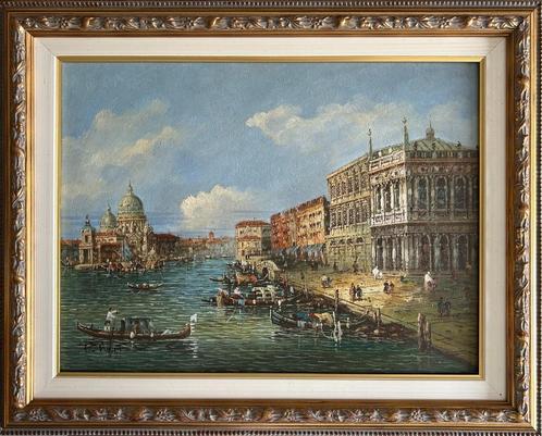 Paulo Rizzi "Vue à Venise", Antiquités & Art, Art | Peinture | Classique, Enlèvement ou Envoi