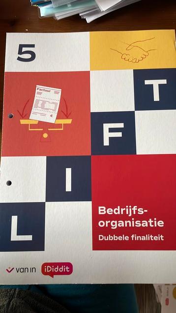 Lift 5 D/A - bedrijfsorganisatie leerwerkboek beschikbaar voor biedingen