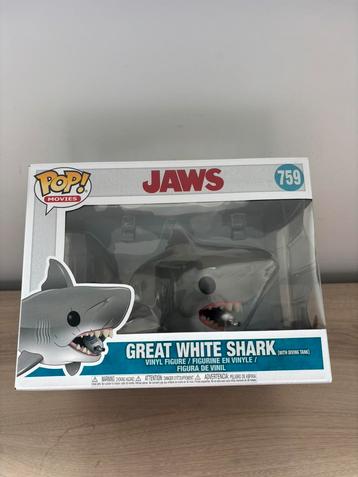 Super requin blanc #759 Funko Pop ! Mâchoires 6 pouces, Enlèvement ou Envoi