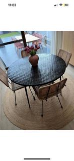 Eettafel voor 4-6 personen, 100 à 150 cm, Cinq personnes ou plus, Rond, Comme neuf