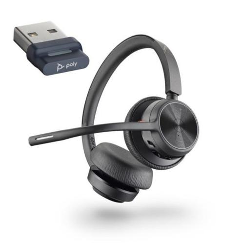 Ongeopend Poly Voyager 4320 UC wireless headset, Computers en Software, Headsets, Nieuw, On-ear, Draadloos, Inklapbare microfoon