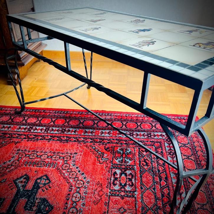 Table basse 1970's en céramique, Antiek en Kunst, Antiek | Meubels | Tafels, Ophalen