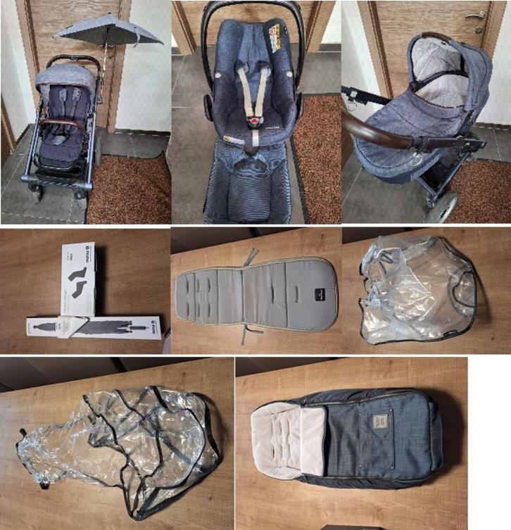 Complete Mutsy iGO buggy+maxicosi+draagmand+ VEEL extra's, Kinderen en Baby's, Kinderwagens en Combinaties, Gebruikt, Kinderwagen