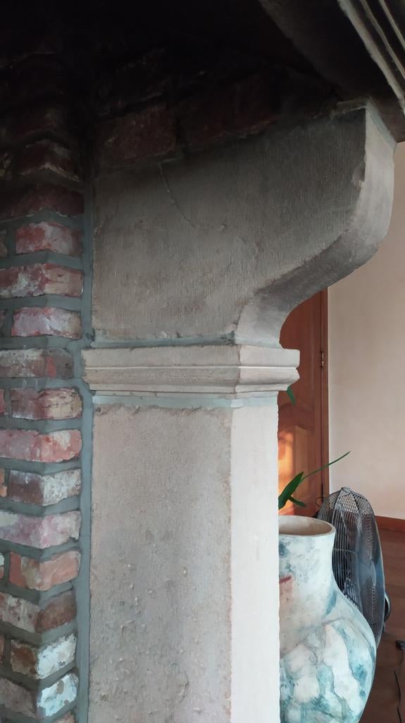 Schouwmantel in natuursteen, Enlèvement