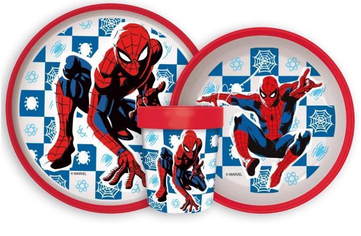 Spiderman Kinderservies - Magnetron - Marvel Eetsetje, Kinderen en Baby's, Overige Kinderen en Baby's, Nieuw, Ophalen of Verzenden