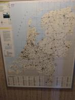 Kaart prikbord Nederland, Ophalen, Gebruikt, Prikbord