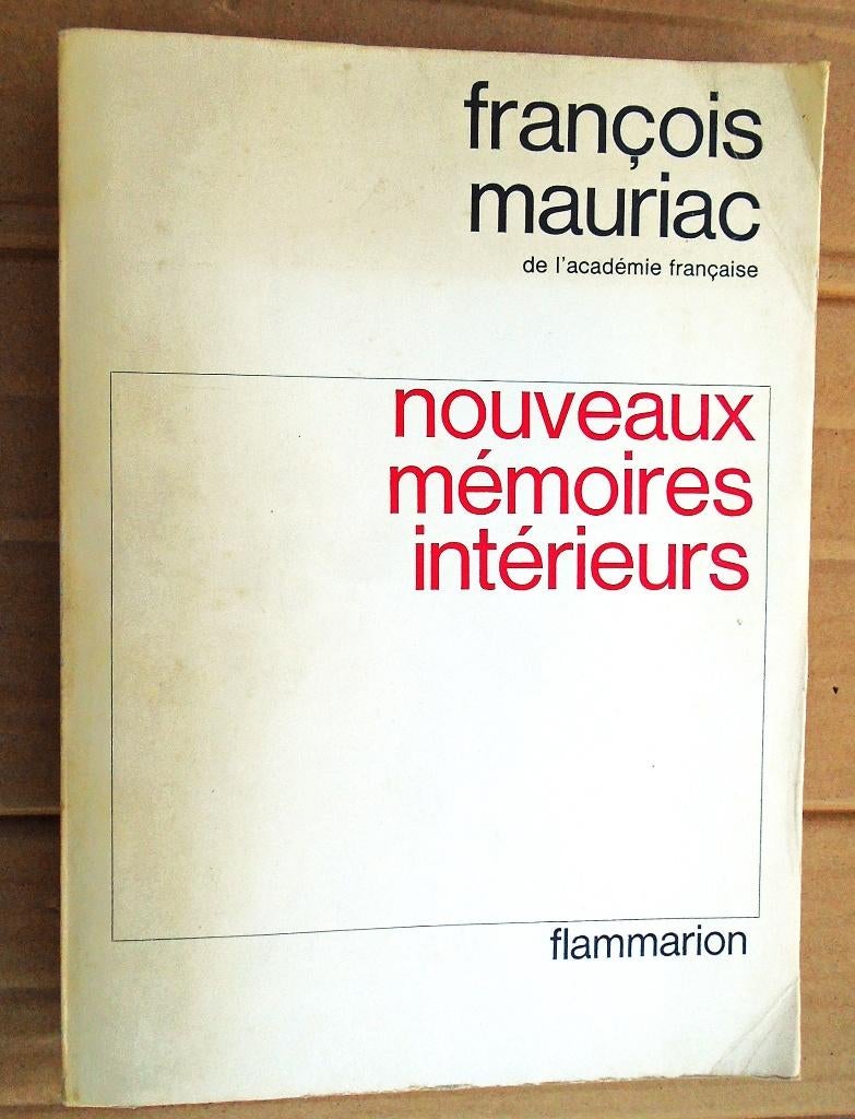 Nouveaux Mémoires Intérieurs - 1965 - Fr. Mauriac(1885-1970), Boeken, Overige Boeken, Gelezen, Verzenden