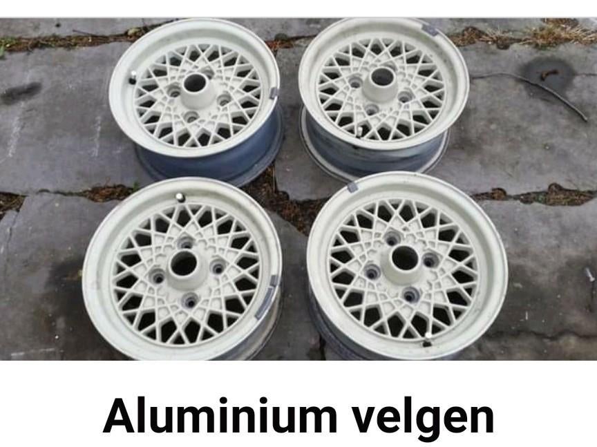 Set aluminium velgen Mitsubishi lancer colt, Ophalen, Velg(en)