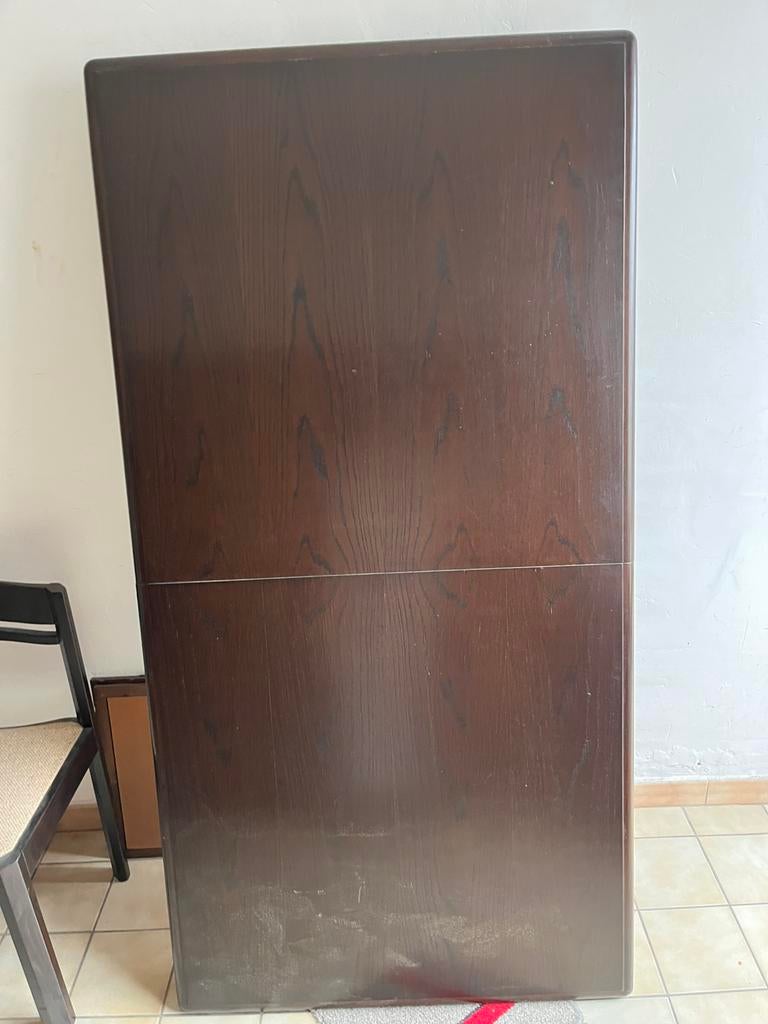 Table extensible marron, Maison & Meubles, Enlèvement, Utilisé