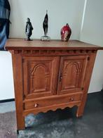 Bureaukast met lade en leggers, Huis en Inrichting, Ophalen, Gebruikt, Eikenhout, Rustiek