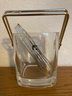 Seau à glace en cristal Luigi Bormioli + pince à glace, Enlèvement ou Envoi