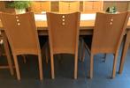 6 chaises de salle à manger, Enlèvement, Utilisé, Bleu, Tissus