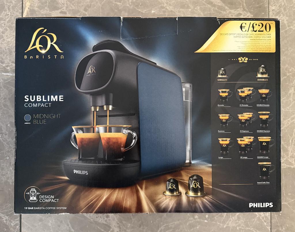 Te koop: L’Or Barista Sublime Compact, Neuf, Réservoir d'eau amovible, Dosettes et capsules de café, 2 à 4 tasses