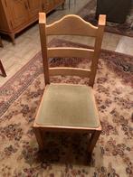 Set van 8 houten eetkamerstoelen, Maison & Meubles, Chaises, Autres couleurs, Enlèvement, Tissus, Cinq, Six Chaises ou plus