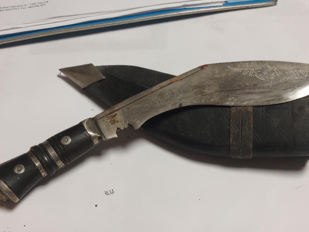 INDIASE MESDOLK GURKHA KURKI, Verzamelen, Ophalen of Verzenden, Zo goed als nieuw