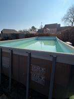 Groot Intex zwembad + warmtepomp + zoutsysteem + filter, Gebruikt, 300 cm of meer, Rechthoekig, Ophalen