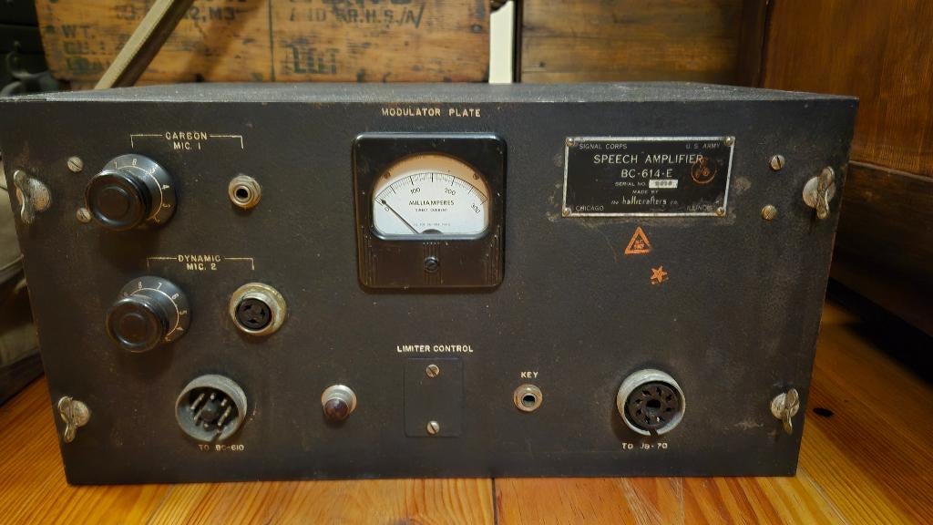 BC-614 Speech amplifier US signal Corps, Collections, Envoi, Armée de terre, Autres types