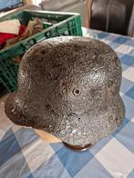 Ww2 duitse helmschaal opgraving, Ophalen of Verzenden