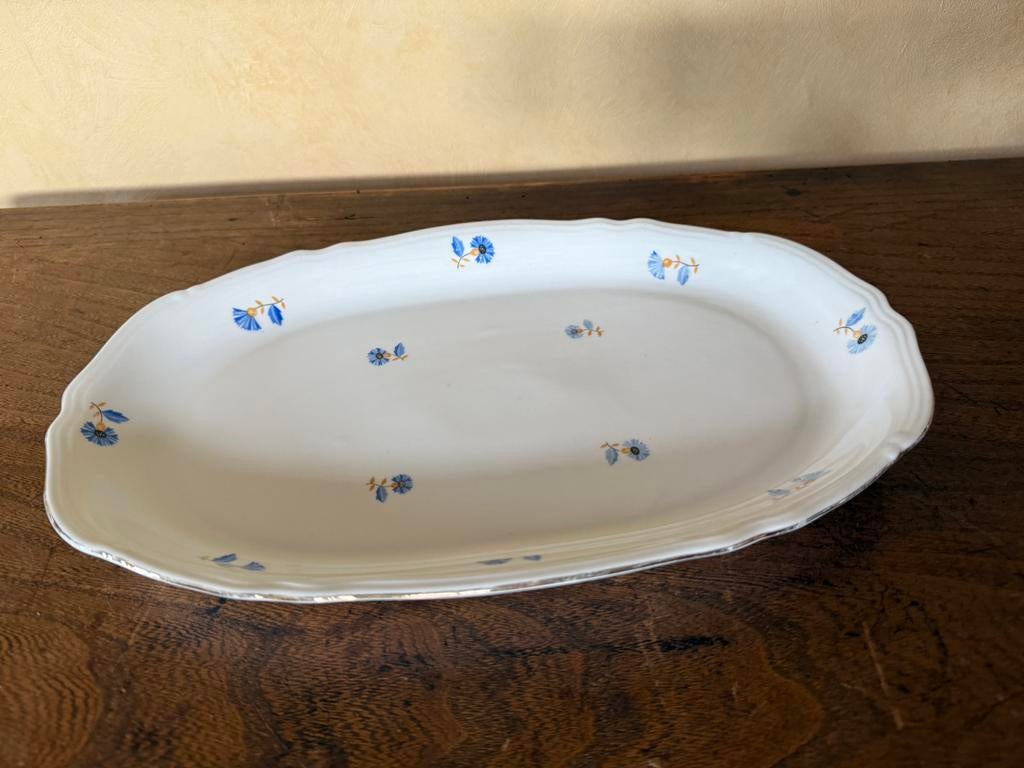 Ancien plat de service en porcelaine allemande (1945), Antiquités & Art, Enlèvement ou Envoi