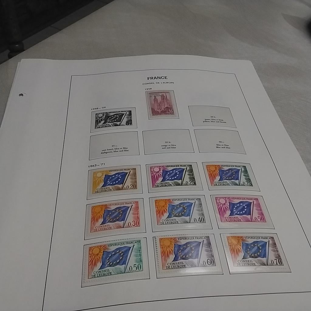 FRANKRIJK XX-X Dienst , Taks, blok , Luchtpost cote 377,00 €, Ophalen of Verzenden