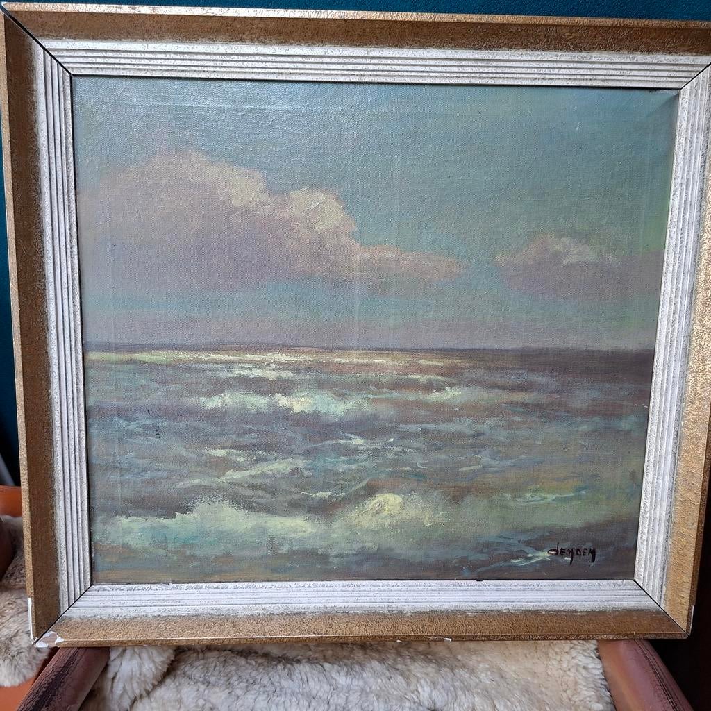 Zeezicht Albert Demoen, Antiek en Kunst, Ophalen of Verzenden