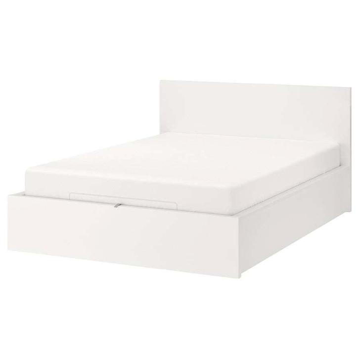 Malm bed ikea 140x200 met 4 lades inclusief stevig matras, Maison & Meubles, Chambre à coucher | Lits, Comme neuf, Deux personnes