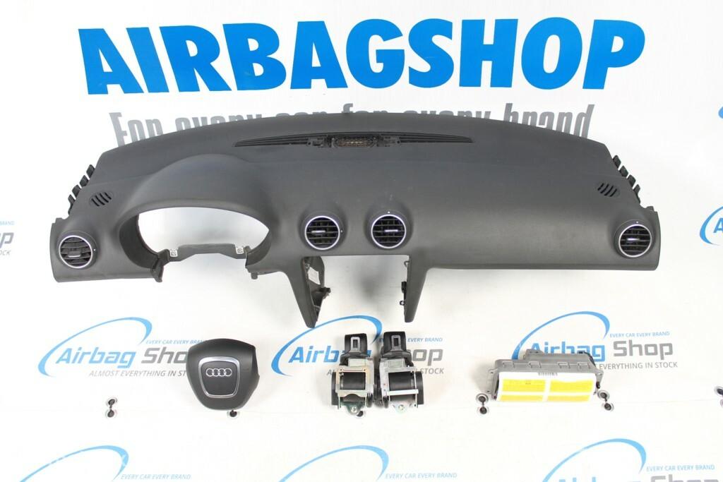 Airbag set - Dashboard zwart 4 spaak Audi A3 8P (2005-2012), Autos : Pièces & Accessoires