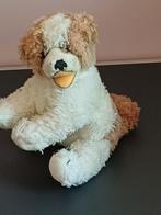 Chien Steiff ancien avec bouton et bannière, Enlèvement