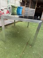 Keuken tafel, Huis en Inrichting, Tafels | Eettafels, Ophalen, Gebruikt, Vierkant, Glas